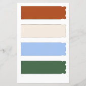 4 Kute Beer Editable Bladwijzer met besnoeiingshan (Achterkant)