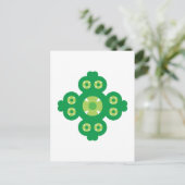 4 Leaf Clover Briefkaart (Staand voorkant)