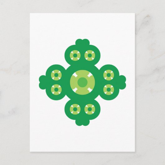 4 Leaf Clover Briefkaart (Voorkant)