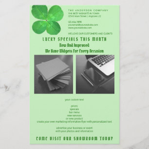 4 Leaf Clover Business Saint Patricks 2 Foto Flyer