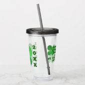 4 Leaf Clover Cool Irish Bar Pub Promotion Acryl Drinkbeker (Links)