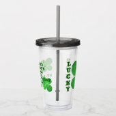 4 Leaf Clover Cool Irish Bar Pub Promotion Acryl Drinkbeker (Rechts)