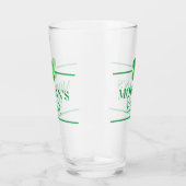 4 Leaf Clover Cool Personalized Irish Shamrock Glas (Rechts)