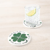 4 Leaf Clover Family Reunion Zandsteen Onderzetter (Zijkant)