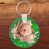 4 Leaf Clover Frame+Photo Keychain (Voorkant)