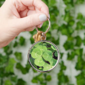 4 Leaf Clover Good Luck Charm Sleutelhanger (Hand)