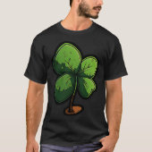 4 Leaf Clover Happt St Patrick's Day St Patrick's  T-shirt (Voorkant)