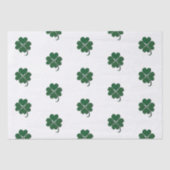 4 Leaf Clover Irish Shamrock Tissuepapier (Voorkant)