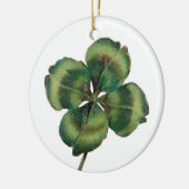 4 Leaf Clover Keramisch Ornament (Links)