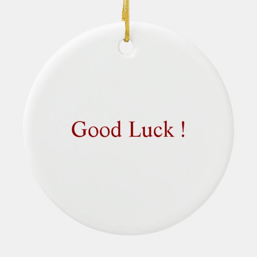 4 Leaf Clover Keramisch Ornament (Achterkant)