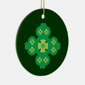 4 Leaf Clover Keramisch Ornament (Rechts)