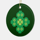 4 Leaf Clover Keramisch Ornament (Links)