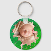 4 Leaf Clover-Lijst+Foto-Sleutelhanger Sleutelhanger (Voorkant)