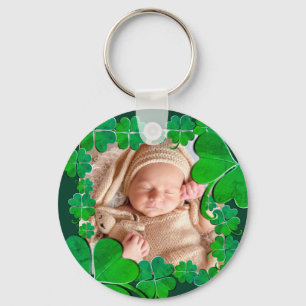 4 Leaf Clover-Lijst+Foto-Sleutelhanger Sleutelhanger
