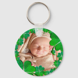 4 Leaf Clover-Lijst+Foto-Sleutelhanger Sleutelhanger