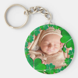 4 Leaf Clover-Lijst+Foto-Sleutelhanger Sleutelhanger