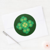 4 Leaf Clover Ronde Sticker (Envelop)