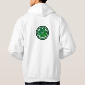 4 Leaf Clover St. Patrick's Day Hoodie (Achterkant)