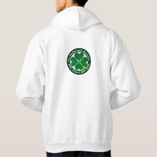4 Leaf Clover St. Patrick's Day Hoodie (Achterkant)