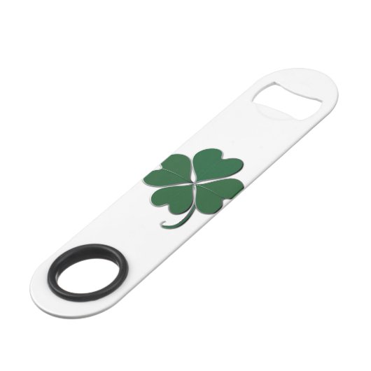 4 Leaf Clover St. Patrick's Day Speed Flessenopener (Voorkant Gekanteld)