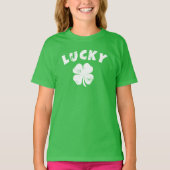 4 Leaf Lucky Clover St. Patrick's Day T-Shirt (Voorkant)