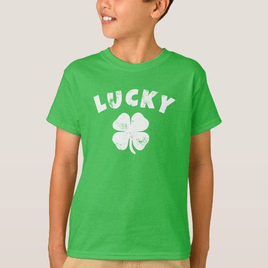 4 Leaf Lucky Clover St. Patrick's Day T-Shirt (Voorkant)