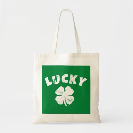 4 Leaf Lucky Clover St. Patrick's Day Tote Bag (Voorkant)