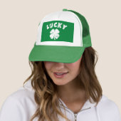 4 Leaf Lucky Clover St. Patrick's Day Trucker Pet (In situ)