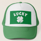 4 Leaf Lucky Clover St. Patrick's Day Trucker Pet (Voorkant)