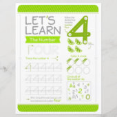 4 Learn To Draw Number 4 Teacher Home Schooling  (Voorkant)