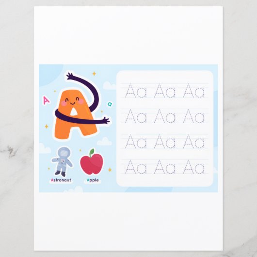 4 Learn To Spell Letter A Teacher Home Schooling (Voorkant)