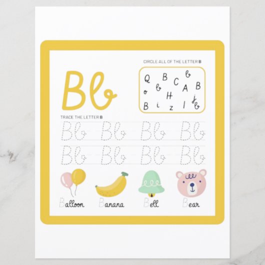 4 Learn To Spell Letter B Teacher Home Schooling (Voorkant)