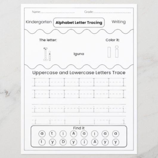 4 Learn To Spell Letter I Teacher Home Schooling (Voorkant)