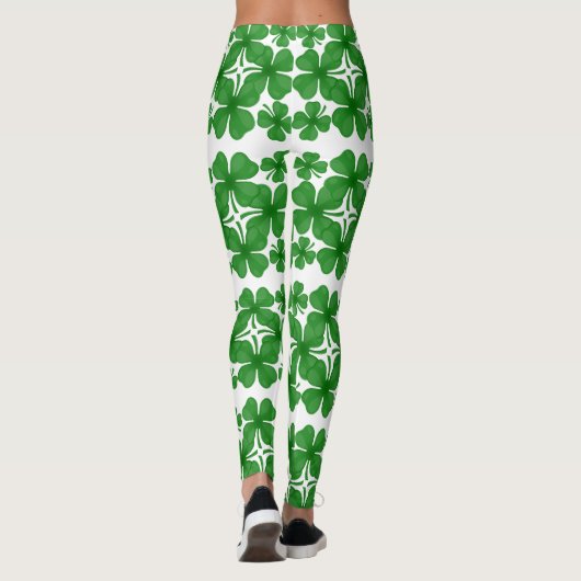 4 leggings van bladklaver (Achterkant)