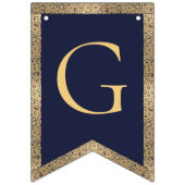 4 letters Navy Blue God Bless doop communie Vlaggetjes (Tweede vlag)