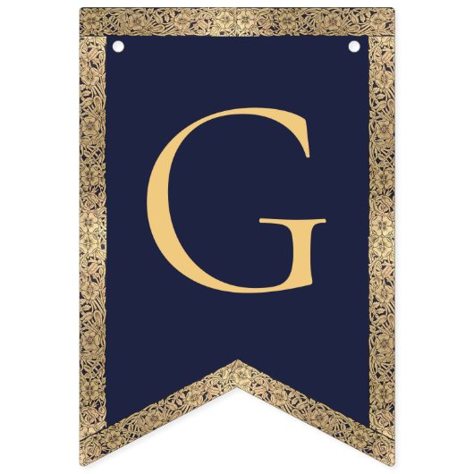 4 letters Navy Blue God Bless doop communie Vlaggetjes (Tweede vlag)