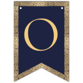 4 letters Navy Blue God Bless doop communie Vlaggetjes (Derde vlag)