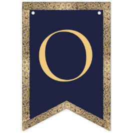 4 letters Navy Blue God Bless doop communie Vlaggetjes