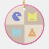 4 Letters Nieuwe Baby Geboorte Meisje Naam Kwekeri Keramisch Ornament (Achterkant)