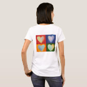 4 Liefde Kunst Aangepaste Shirten T-shirt (Achterkant volledig)