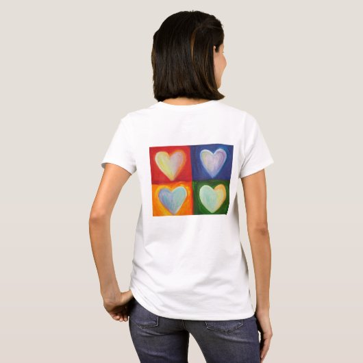 4 Liefde Kunst Aangepaste Shirten T-shirt (Achterkant volledig)