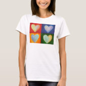 4 Liefde Kunst Aangepaste Shirten T-shirt (Voorkant)