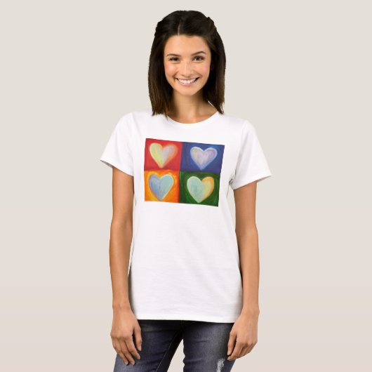 4 Liefde Kunst Aangepaste Shirten T-shirt (Voorkant volledig)