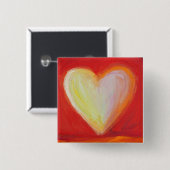 4 Liefde kunst Kunst schilderen Lapel Pin of Butto Vierkante Button 5,1 Cm (Voorkant /achterkant)