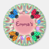 4 lieveheersbeestjes magneet (Voorkant)