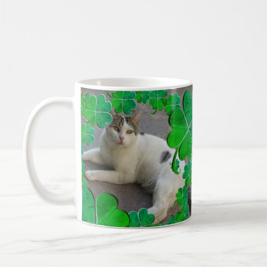 4 Lijst met lederen klap+Foto Koffiemok (Links)