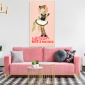 4 Little Monsters - Nessa Canvas Afdruk (Insitu (Woonkamer))