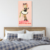 4 Little Monsters - Nessa Canvas Afdruk (Insitu (Slaapkamer))