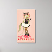 4 Little Monsters - Nessa Canvas Afdruk (Voorkant)