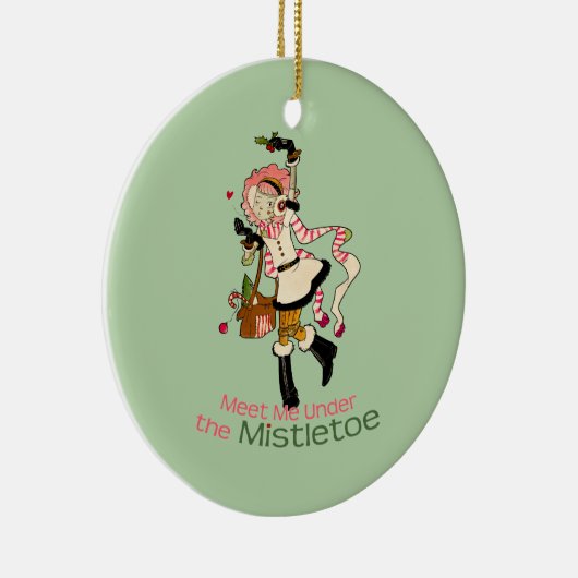 4 Little Monsters - Nessa Holiday Keramisch Ornament (Rechts)